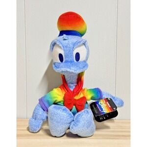 Disney Rainbow Collection Donald Duck Plush 10" - Limited Edition Gay Pride *NWT